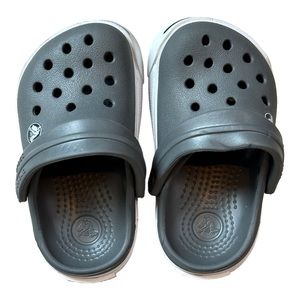 Baby Crocs Crocband I| Clog Size 4c5 | Color: Grey/White